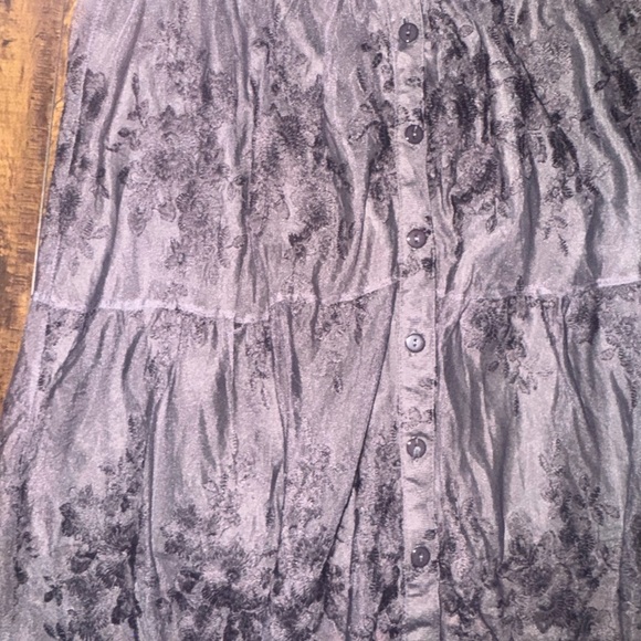 Listicle Dark Gray Lace Maxi Skirt - Picture 5 of 6